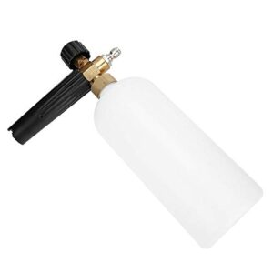 Car Pressure Washer,1L 1/4in Practical and Dependable Car Wash Foam Spray Bottle High Pressure Foamer Washing Pump Cannon Cleaning Tool