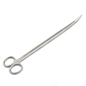 aaprotools fish aquarium cleaner kelly scissors curved 12" long handle sharp/sharp stainless steel instruments