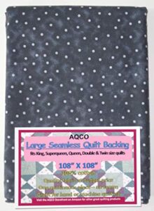 quilt backing, large, seamless, from aqco, dark gray, c49809-a02