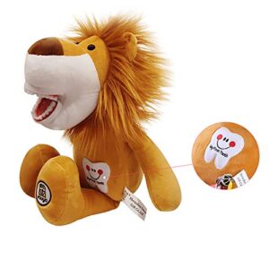 youya dental tooth fairy plush, oral health presentation doll puppet little lion tooth fairy dental educational plush small size doll with teeth for kids chidren boys girls