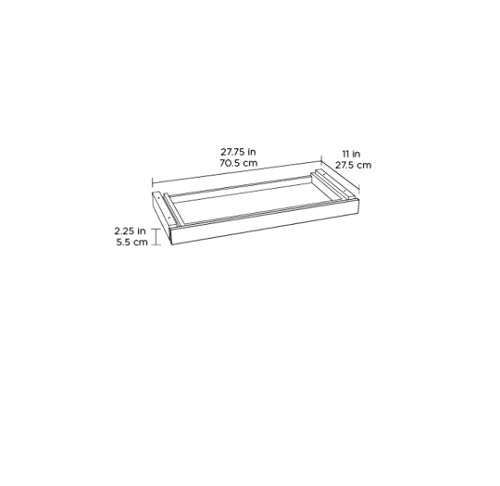 BDI Sequel 6159 Lift Desk Keyboard/Storage Drawer, Charcoal Stained Ash Wood