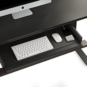 BDI Sequel 6159 Lift Desk Keyboard/Storage Drawer, Charcoal Stained Ash Wood