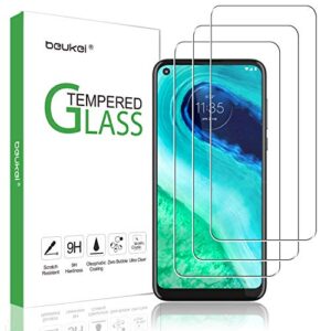 beukei (3 pack) for motorola moto g fast screen protector tempered glass,full screen coverage, anti scratch, bubble free