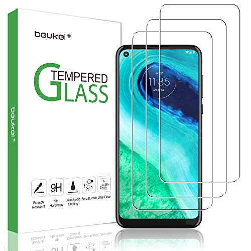 beukei (3 Pack) for Motorola Moto G Fast Screen Protector Tempered Glass,Full Screen Coverage, Anti Scratch, Bubble Free