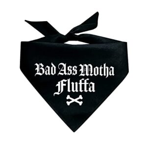 badass mother fluffa dog bandana for dogs (assorted colors)