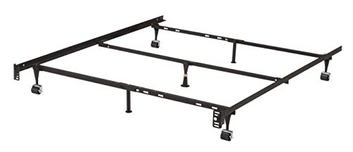 Kings Brand Furniture Heavy Duty Commercial Metal Adjustable Bed Frame, Queen, Full, Full XL, Twin