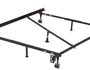 Kings Brand Furniture Heavy Duty Commercial Metal Adjustable Bed Frame, Queen, Full, Full XL, Twin