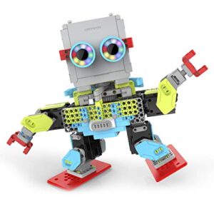 jimu robot ubtech meebot 2.0 app-enabled building and coding stem robot kit (390 pcs)