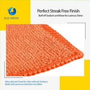 Large Microfiber Cleaning Towels, 36-Pack, Ultra Soft Plush Washcloths, Professional Grade Premium Microfiber Detailing Cleaning Cloth for Car, Household and Commercial (Orange, 16" x 16")