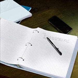 1InTheOffice Binder Graph Paper, 3 Hole Small Graph Paper, 8x10.5 White, 160 Sheets/Pack