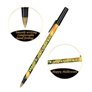 Zonon Halloween Pens Pumpkin Bat Spider Ballpoint Pens for Halloween Theme Party Supplies School Office Home Use (36)
