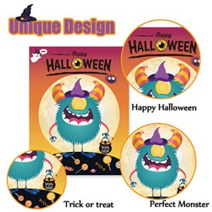 Funnlot Halloween Party Games for Kids Halloween Game Pin The Eye on The Monster Game Halloween Party Favors  Halloween Party Games Activities Halloween Pin The Tail Game