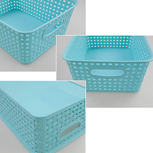 Nesmilers 6 Packs Woven Storage Baskets, Small Cupboard Baskets