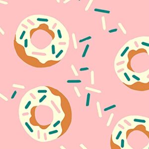 Food Trucks Donuts Pink - Paintbrush Studio 100% Cotton Fabric