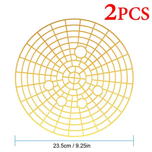 2 X 9.25 Inch (23.5cm) Car Wash Insert Bucket Dirt Remover Filter Yellow