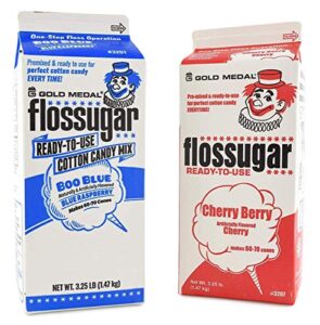 concession essentials - ce 2 pack sugar cherry and blueberry 2 pack cotton candy sugar cherry and blueberry