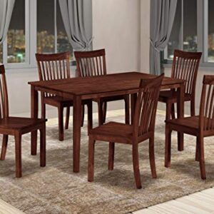 Kings Brand Furniture - Kurmer Rectangular Wood Dining Room Kitchen Table, Cappuccino