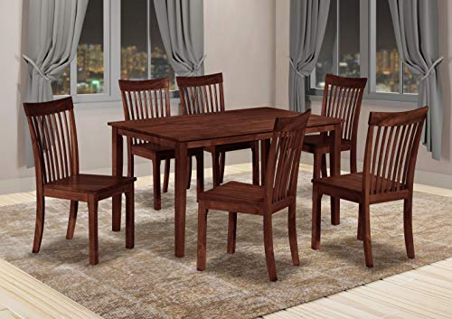 Kings Brand Furniture - Kurmer Rectangular Wood Dining Room Kitchen Table, Cappuccino