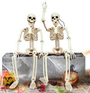 bluelf halloween skeleton decorations for halloween party decorations, 2 packs