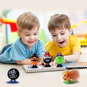 AnNido Halloween Wind Up Toys, 18PCS Assorted Wind-Up Toys for Kids Party Favors, Happy Halloween Goody Bag Fillers, Preschool Clockwork Toys Supplies for Kids, Boys & Girls