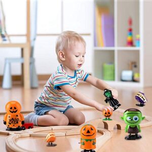 AnNido Halloween Wind Up Toys, 18PCS Assorted Wind-Up Toys for Kids Party Favors, Happy Halloween Goody Bag Fillers, Preschool Clockwork Toys Supplies for Kids, Boys & Girls