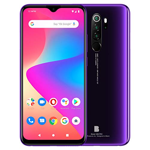 BLU G90 Pro | 2021 | 3-Day Battery | Unlocked | 6.5” Full HD+ Display | 128GB | 48 MP Quad Camera | US Version | US Warranty| Purple Haze