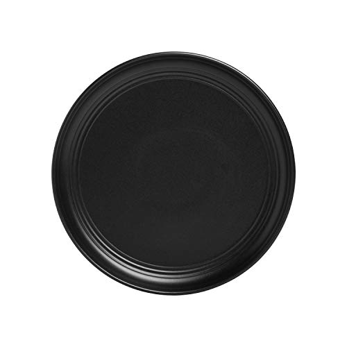 10 Strawberry Street Double Line 16 Piece Dinnerware Set, Matte Black