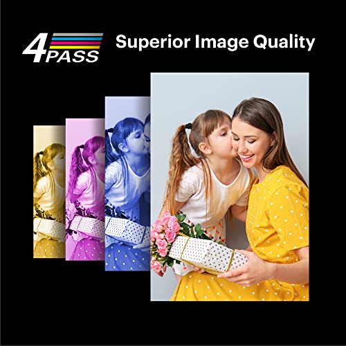 KODAK Mini 2 Retro 4Pass Portable Photo Printer (2.1x3.4 inches) + 8 Sheets, White