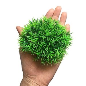 Smoothedo-Pets Aquarium Plants Fish Tank Decorations MediumSize/9.4inch Plastic Artificial Plant Goldfish Waterscape Fish Hides Tree Set (Green Set)