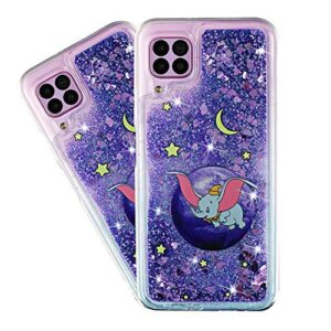 oopkins glitter liquid case for huawei p40 lite for girl sparkle floating shiny quicksand clear soft tpu silicone shockproof protective bumper thin cover for huawei p40 lite dream dumbo hix