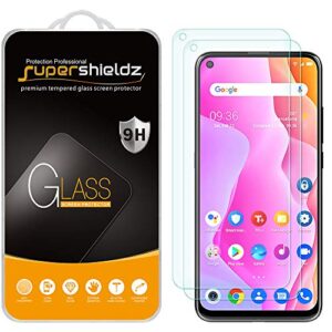 (2 pack) supershieldz designed for tcl 10l tempered glass screen protector, anti scratch, bubble free