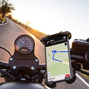 Lamicall Bike Phone Holder, Motorcycle Phone Mount - Adjustable Scooter Phone Holder for iPhone 12 Mini, 12 Pro Max, 11 Pro Max Xs XR 8 X 8P 7 7P 6S, Samsung S10 S9 S8, Huawei, All 4.7-6.8 Devices