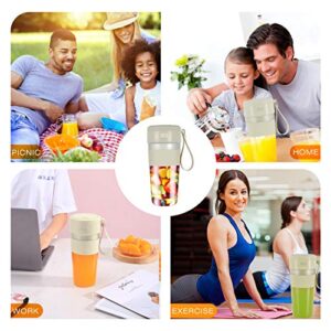 Portable Blender for Juice, Personal Size Blender Cup for Shakes and Smoothies Juicer Cup with USB Rechargeable Mini Blender 300ML 10oz Personal Blender for Home Travel Office Outdoor