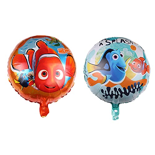 4 pcs Finding Nemo balloon Finding Nemo theme party supplies, large 18 inch aluminum film balloon birthday party supplies decoration