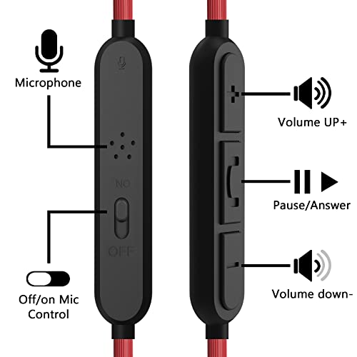 Geekria QuickFit Audio Cable with Mic Compatible with JBL Tune 760NC 750BTNC 700BT 710BT, Live 660NC 650BTNC, Tour One Cable, 2.5mm Aux Replacement Stereo Cord with Inline Microphone (4 ft/1.2 m)