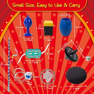 Heyzeibo Magic Kit for Kids - Magic Tricks Games Toy for Girls & Boys, Magician Pretend Play Dress Up Set with Magic Wand & More Magic Tricks, Instruction Manual, for Beginners Toddlers