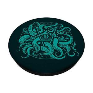 Cthulhu Elder Sign Pentagram PopSockets PopGrip: Swappable Grip for Phones & Tablets