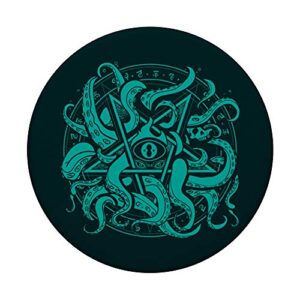 Cthulhu Elder Sign Pentagram PopSockets PopGrip: Swappable Grip for Phones & Tablets