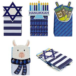 Iconikal Hanukkah Die-Cut Flip Over Treat & Gift Bags, 20-Count