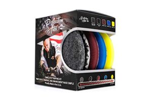 the rag company - buff and shine reflection artist complete 5" buffing kit - combination of five pads, uro line, easy to use combo