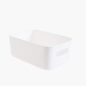 czlsd sundries storage box -storage plastic desktop storage basket box cosmetic stationery sundries container bin (color : white)