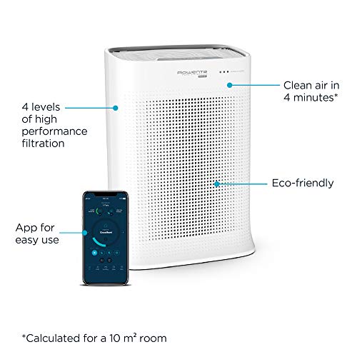 Rowenta Pure Connect Air Purifier, Medium, White