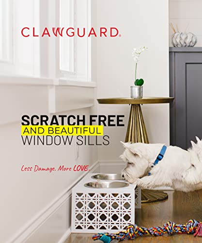 CLAWGUARD Window Sill Protector - Strong Transparent Protection for pets Scratching, Chewing, Slobbering & Clawing on Window Sills. Keep Paws Safe and Home Clean. (Crystal Clear 35.5 in. x 5.25 in.)