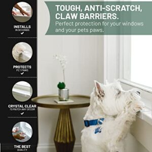 CLAWGUARD Window Sill Protector - Strong Transparent Protection for pets Scratching, Chewing, Slobbering & Clawing on Window Sills. Keep Paws Safe and Home Clean. (Crystal Clear 35.5 in. x 5.25 in.)