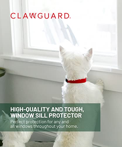 CLAWGUARD Window Sill Protector - Strong Transparent Protection for pets Scratching, Chewing, Slobbering & Clawing on Window Sills. Keep Paws Safe and Home Clean. (Crystal Clear 35.5 in. x 5.25 in.)