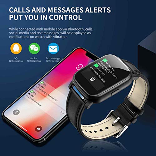 Sysmarts Sports Pedometer Smart Fitness Watch for Android and iOS Phones,Activity Tracker Step Calorie Counter with Heart Rate Monitor, Bluetooth Watches,Waterproof Smartwatch for Women and Men