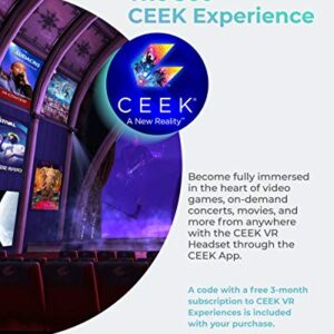 CEEK VR Headset Goggles | 3-Month CEEK VR Experiences Subscription | Gold