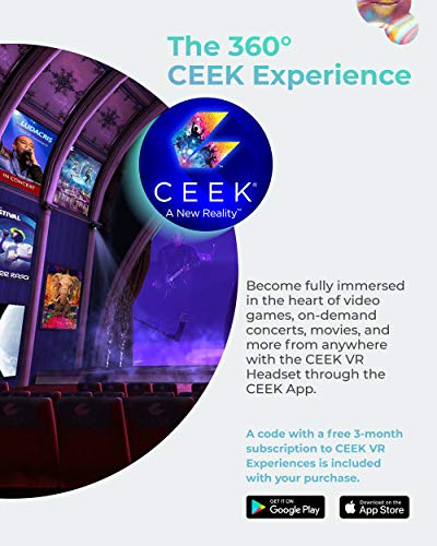 CEEK VR Headset Goggles | 3-Month CEEK VR Experiences Subscription | Gold