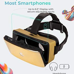 CEEK VR Headset Goggles | 3-Month CEEK VR Experiences Subscription | Gold
