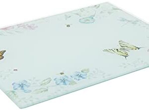 Lenox Butterfly Meadow Large Glass Cutting Board, 2.95 LB, Multi